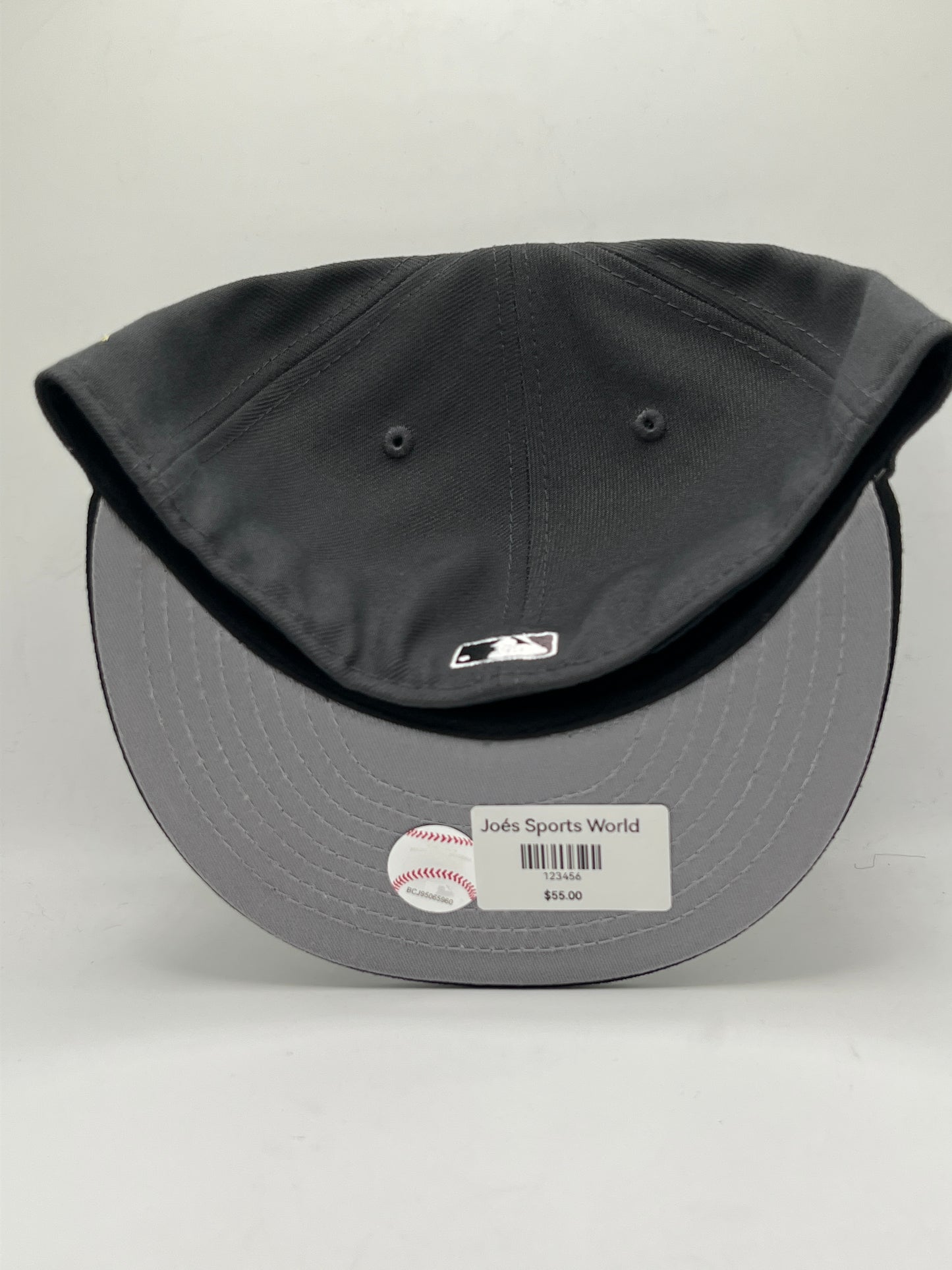 Los Angeles Dodgers MLB 59Fifty New Era Genuine Merchandise Charcoal Grey Fitted Hat