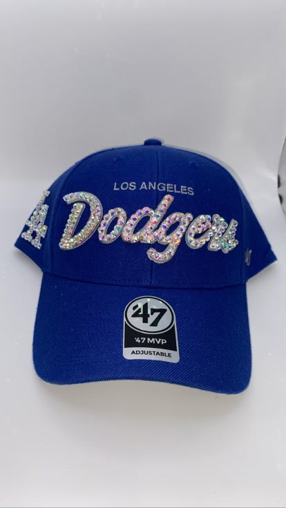 Los Angeles Dodgers MLB ‘47MVP Valenzuela Bedazzle Adjustable Hat