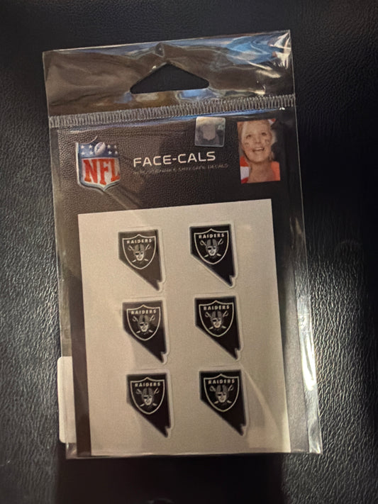 Las Vegas Raiders NFL Face Cals Sticker