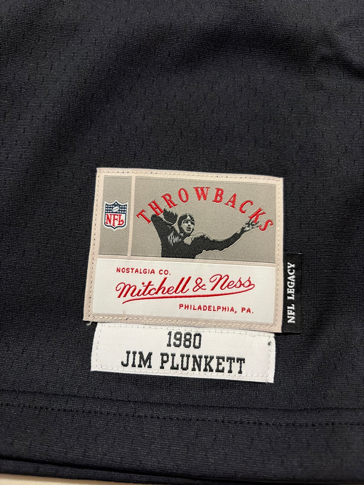 Las Vegas RAIDERS #16 JIM PLUNKETT Mitchell & Ness 1980 MEN Legacy Collection Jersey