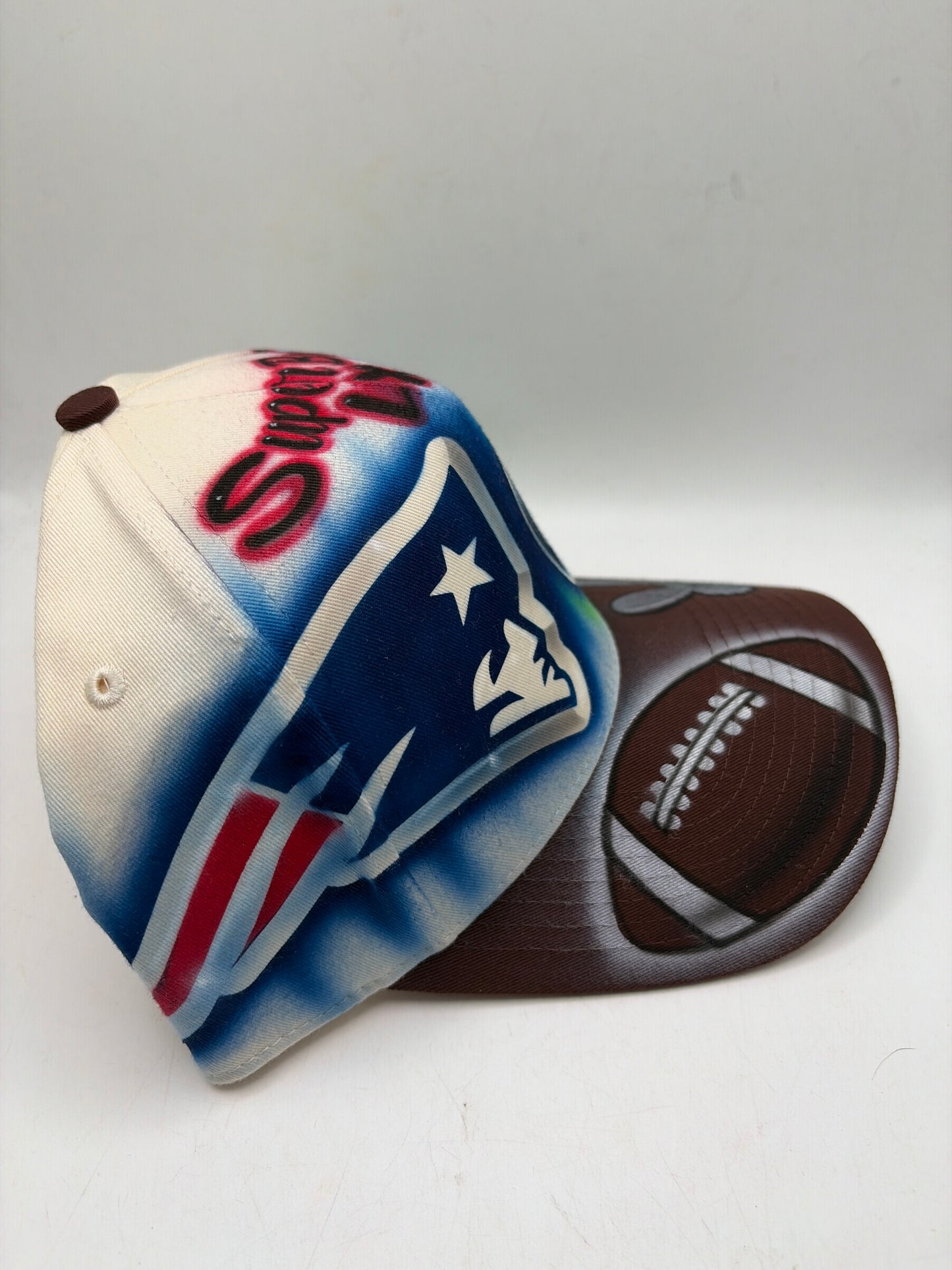 Super Bowl LX JSW Football Benito Hand Painted A-Frame Adjustable Hat