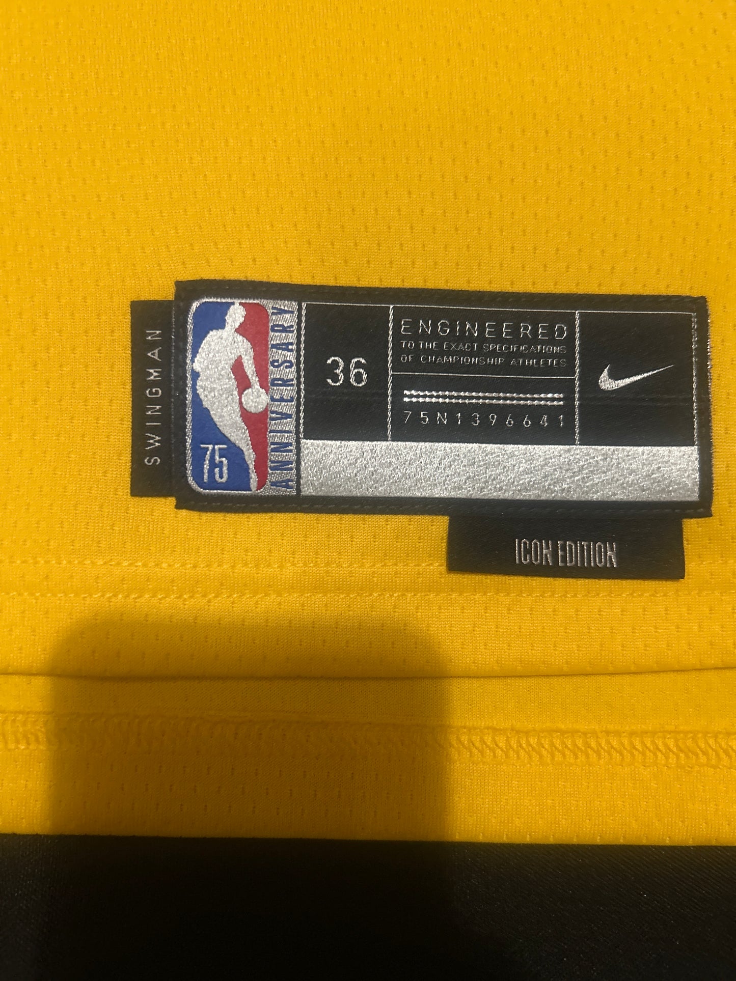 Los Angeles Lakers NBA Nike #23 LEBRON JAMES Dri-Fit Swingman Icon Edition Jersey