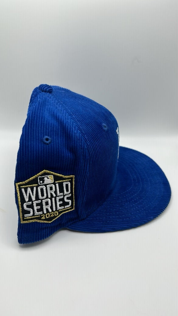 Los Angeles Dodgers MLB New Era 59Fifty World Series 2020 Suede Fitted Hat - Authentic Royal Blue