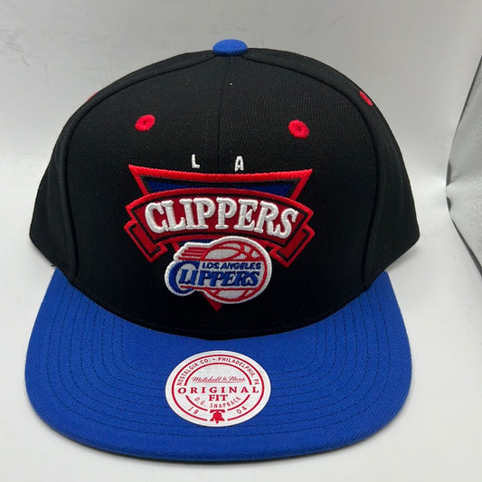 Los Angeles Clippers NBA Mitchell & Ness Nostalgia Co 1904 Original Fit O.G. Snapback - Black/Royal Blue/Green