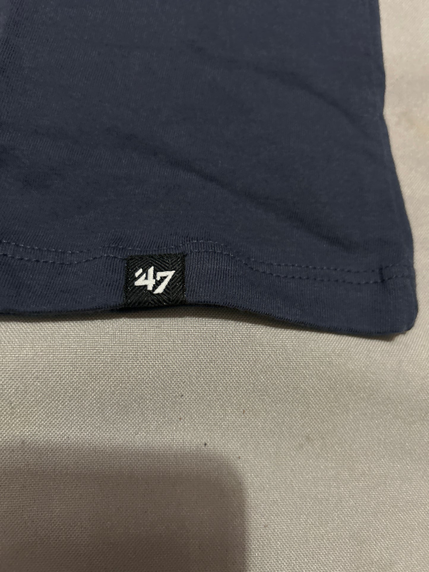 New England Patriots NFL 47Brand Atlas Blue Franklin Knockout Fieldhouse Tee Men