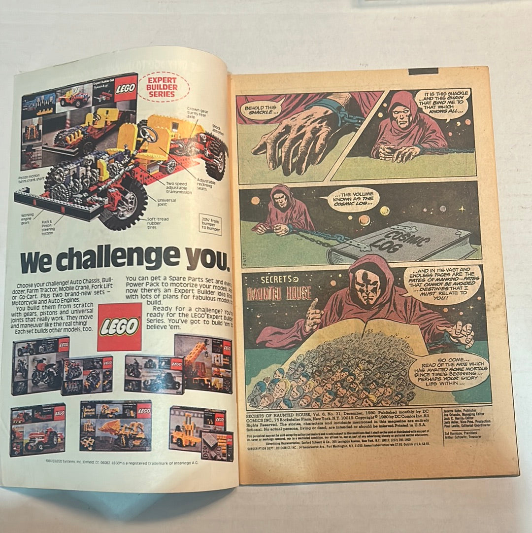 Secrets of Haunted House By DC Comics "Mister E" No. 31 Comic Book