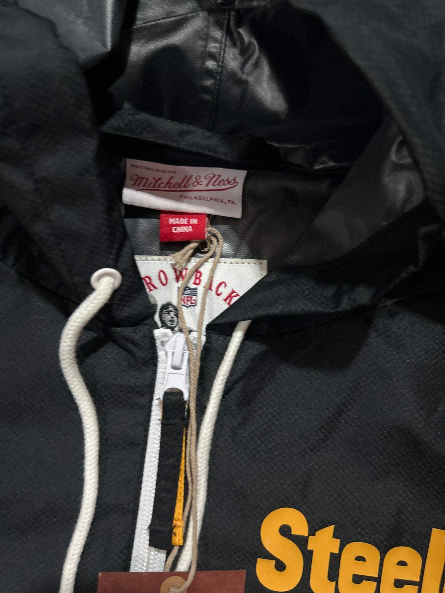 Pittsburgh Steelers NFL Mitchell & Ness Throwbacks Full Zip Men Windbreaker