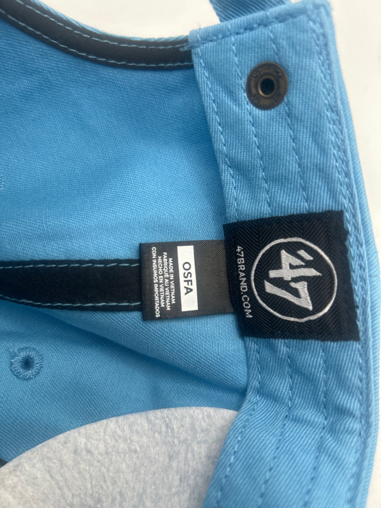 New York Yankees ‘47CleanUp Adjustable Hat Sky Blue