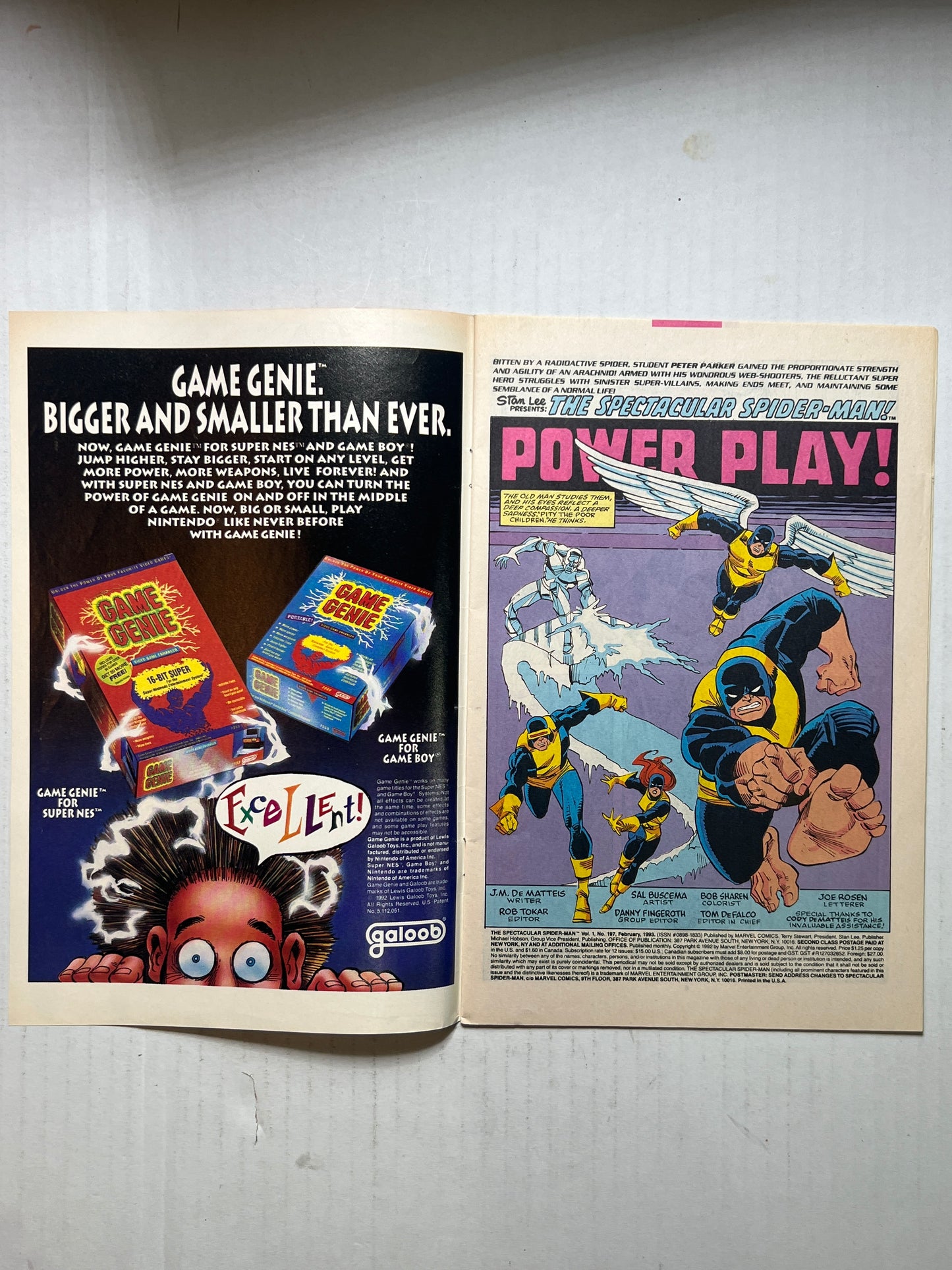 X-Men in the Spectacular Spider-Man by Marvel Comics Group #197 Feb 1992 Comic Book