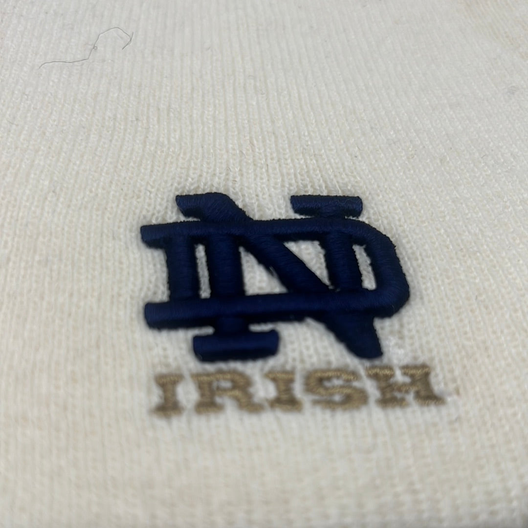 Notre Dame Fighting Irish University White/Navy/Gold Officially Licensed Collegiate Beanie