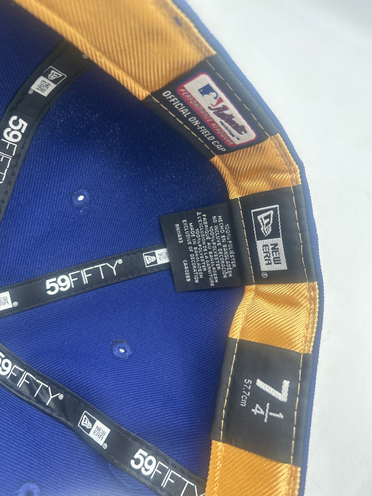 Los Angeles Dodgers MLB World Series 2024 Champions 59Fifty Fitted Gold Edition Hat