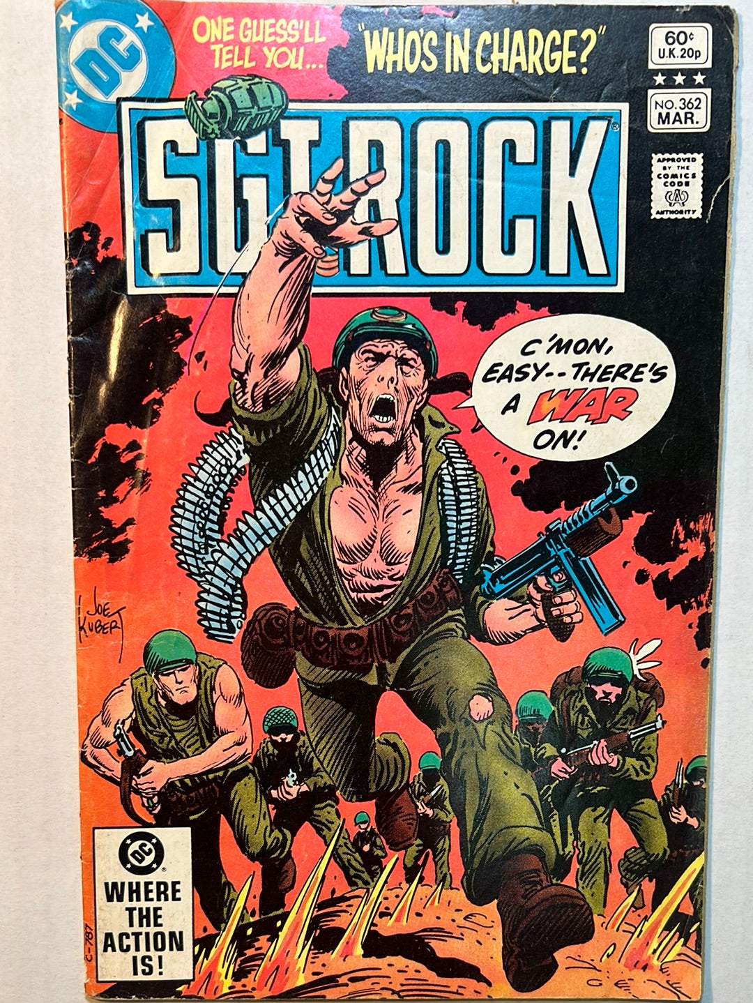 SGT Rock by DC Comics “Who’s in Charge” No. 362 Comic Book