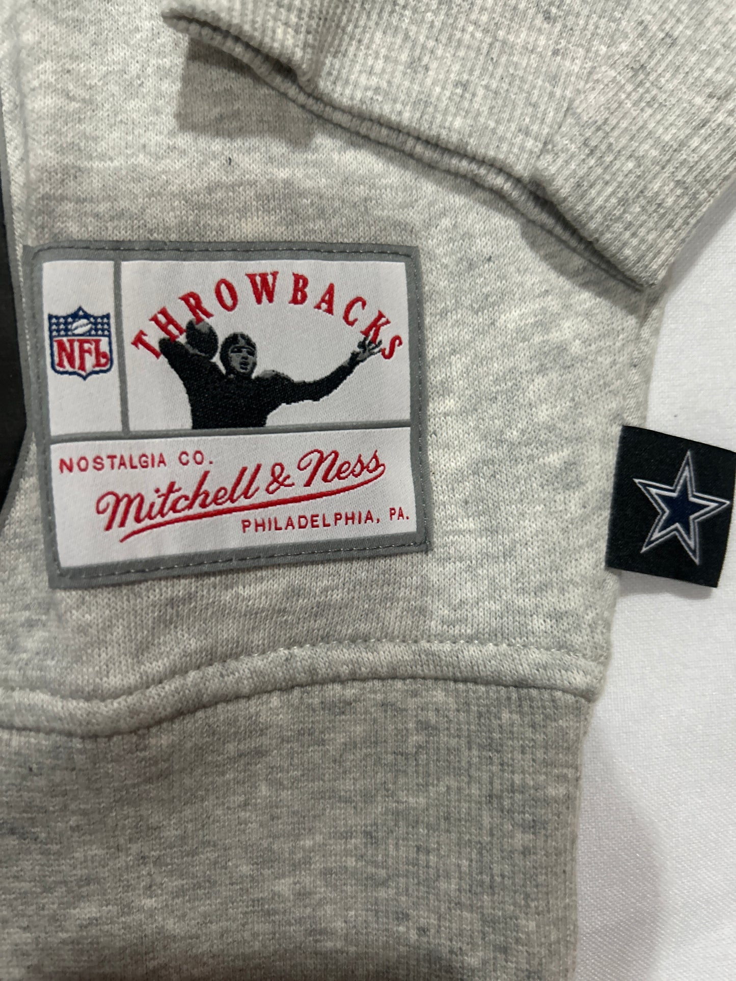 Dallas Cowboys NFL Mitchell & Ness Throwbacks Women Logo LT Crew