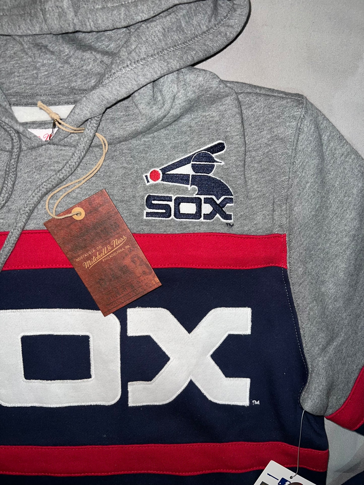 Chicago White Sox MLB Mitchell & Ness a Cooperstown Collection Headcoach Navy Hoodie