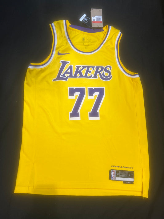 Los Angeles Lakers NBA #77 Luka Donnic Icon Edition Swingman Men Jersey