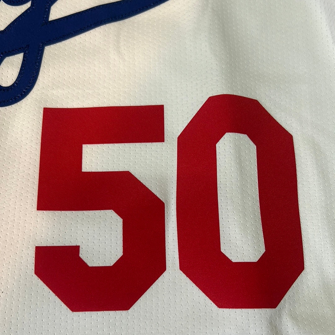 Los Angeles Dodgers MLB Genuine Merchandise #50 BETTS Men Jersey - White Los Angeles Dodgers Men Jersey