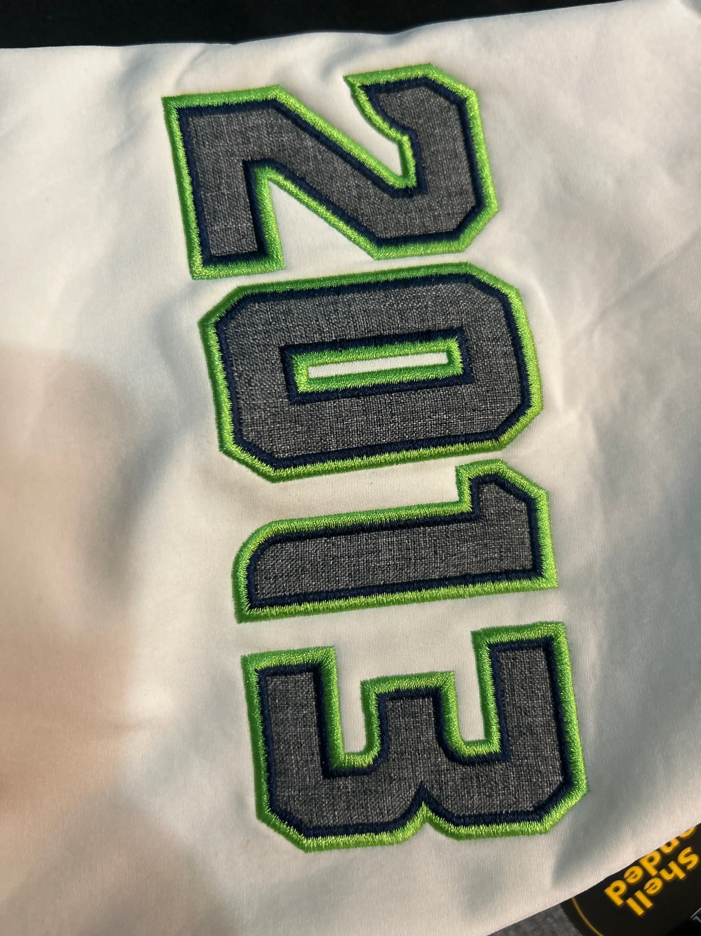Seattle Seahawks NFL 2013 Super Bowl 48 Champions Gray Varsity Men Jacket