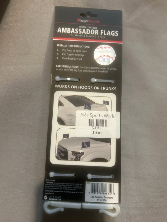 Los Angeles Dodgers MLB 2PK Ambassador Hood/Trunk Flag