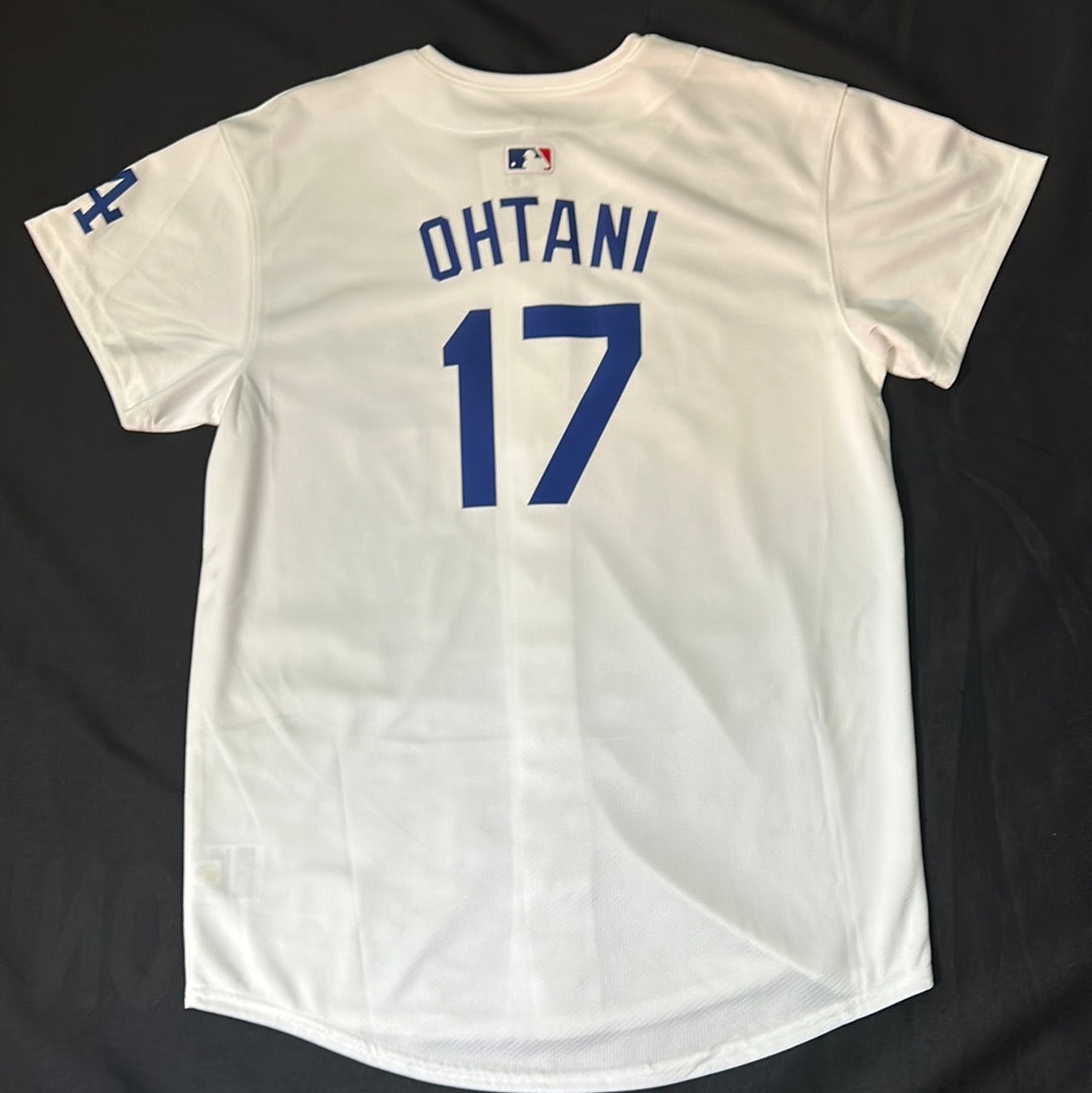 Los Angeles Dodgers MLB Nike Genuine Merchandise #17 Shohei Ohtani Youth White Home Jersey