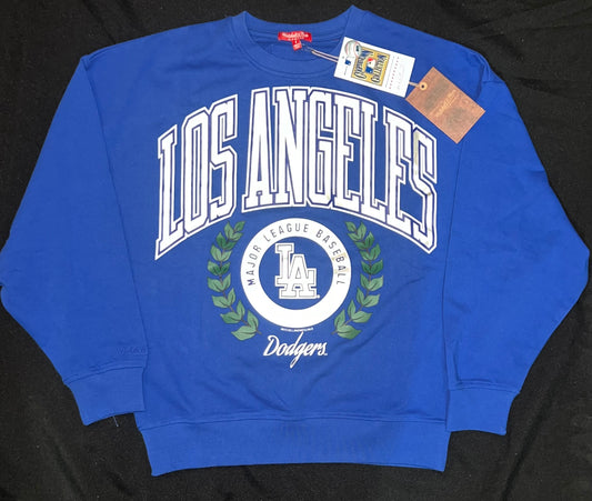 Los Angeles Dodgers MLB Mitchell & Ness Cooperstown Collection Women’s Crewneck Sweater