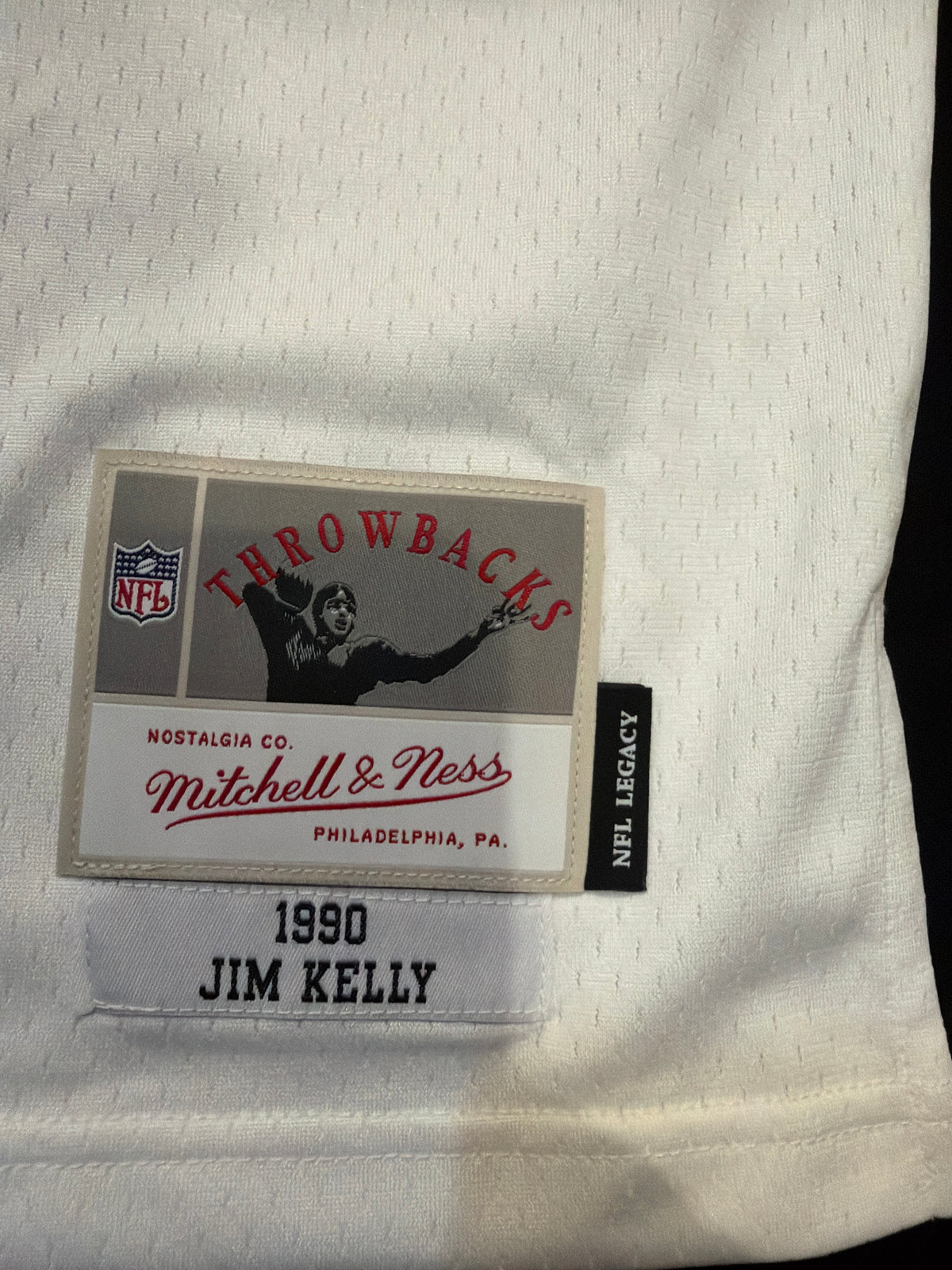 Buffalo Bills NFL Mitchell & Ness Legacy #12 JIM KELLY 1990 THROWBACKS JERSEY