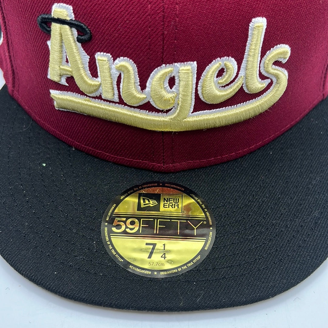 Los Angeles Anaheim Angels MLB with Side Patch New Era 59Fifty Fitted Hat