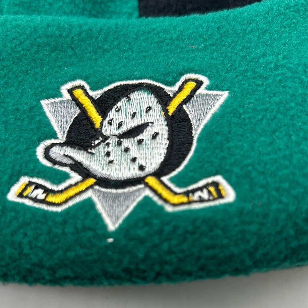 Vintage Anaheim Mighty Ducks NHL Black Fleece Beanie