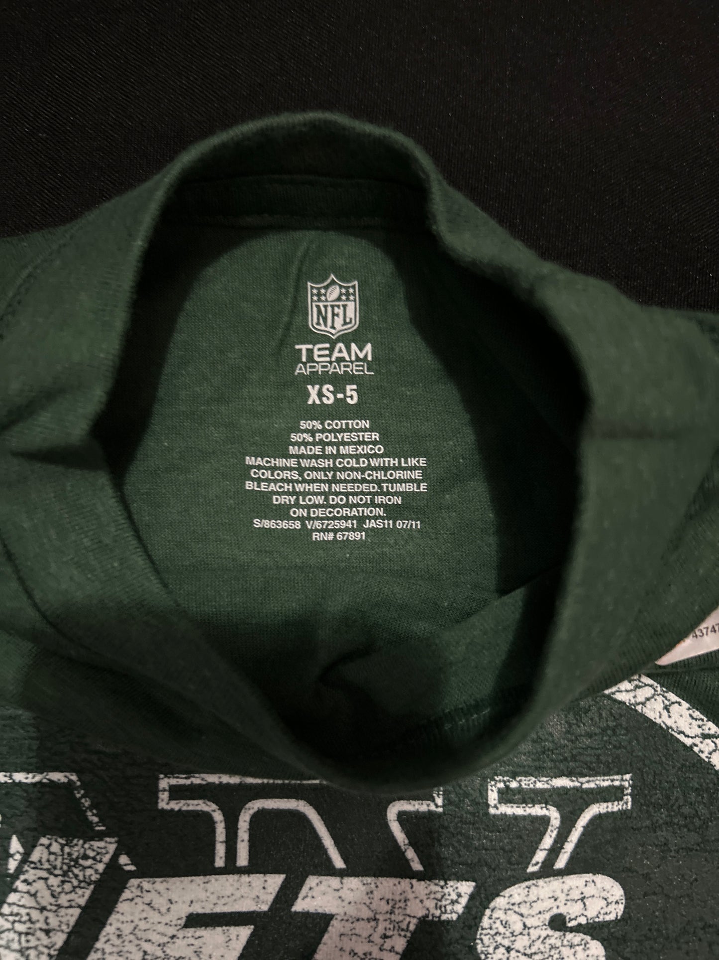 New York Jets NFL Team Apparel Long Sleve Youth T-shirt