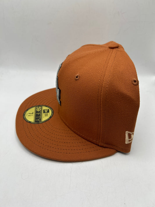 Los Angeles Dodgers MLB "50TH Anniversary 1958-2008" Patch New Era 59Fifty Silver Fox Fitted Hat