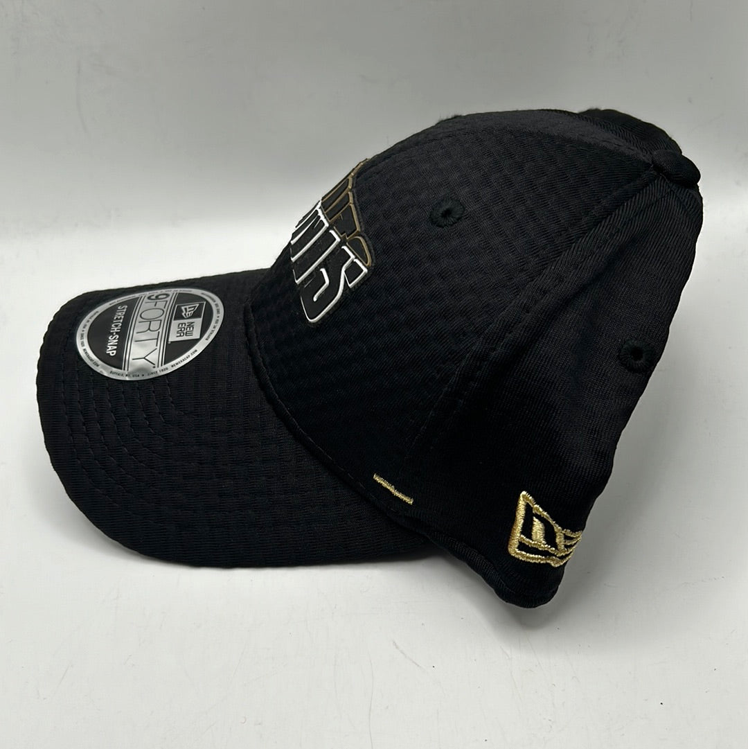 New Orleans Saints NFL Vertical Wicking New Era 9Forty Training Stretch-Snapback