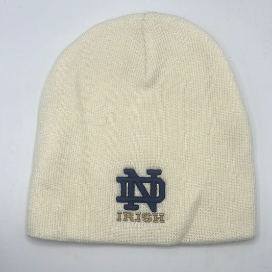 Notre Dame Fighting Irish University White/Navy/Gold Officially Licensed Collegiate Beanie