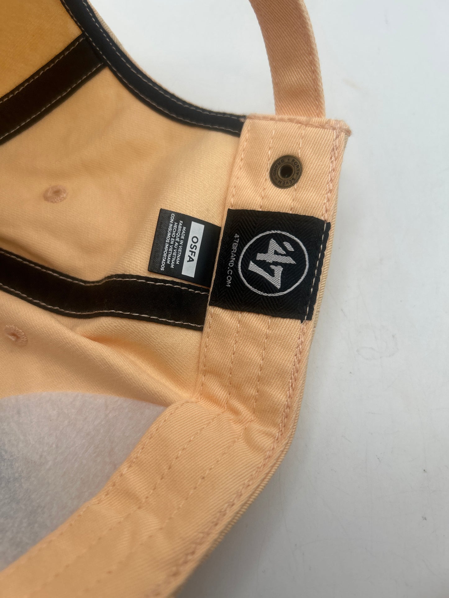 Los Angeles Dodgers MLB 47Clean Up Camel/White Adjustable Hat