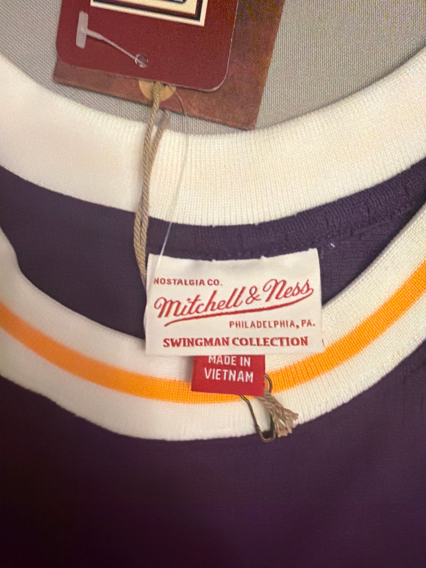 Los Angeles Lakers NBA Mitchell & Ness Hardwood Classics #34 1996-97 Shaquille O’Neal HWC Swingman Road Men Jersey
