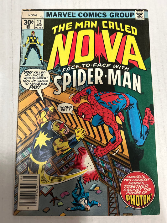 The Man Called Nova Face-To-Face with Spider-Man by Marvel Comics Group #12 Comic Group