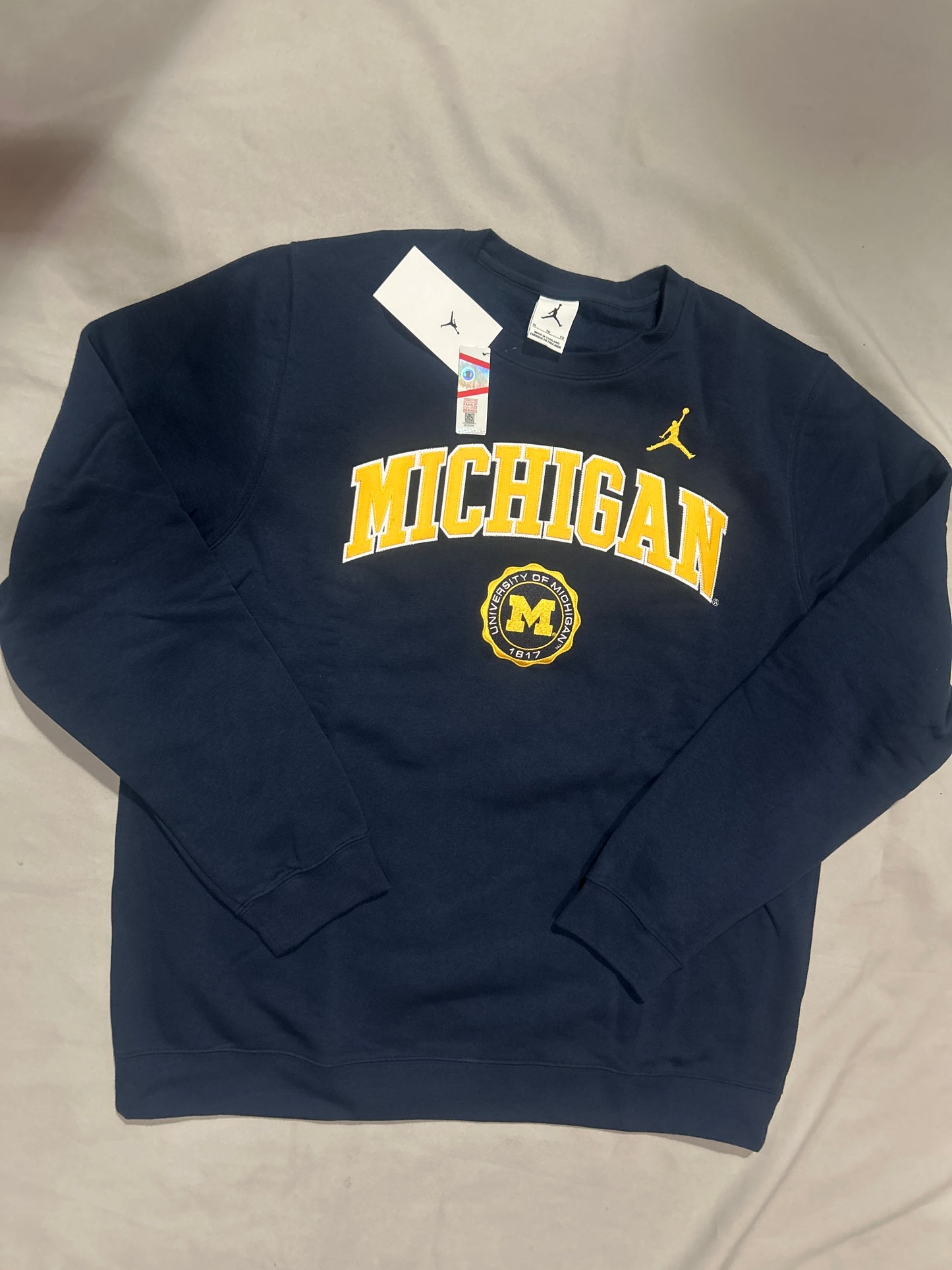 Michigan Wolverines University Jordan Pullover Sweatshirt for Men
