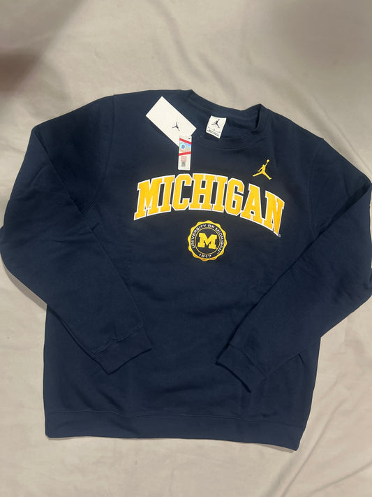 Michigan Wolverines University Jordan Pullover Sweatshirt for Men