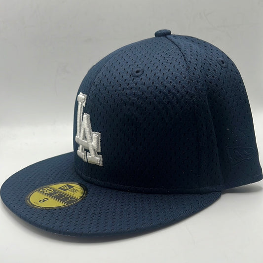 Los Angeles Dodgers MLB New Era 59Fifty Genuine Merchandise Anniversary 1958-2008 Patch Fitted Hat