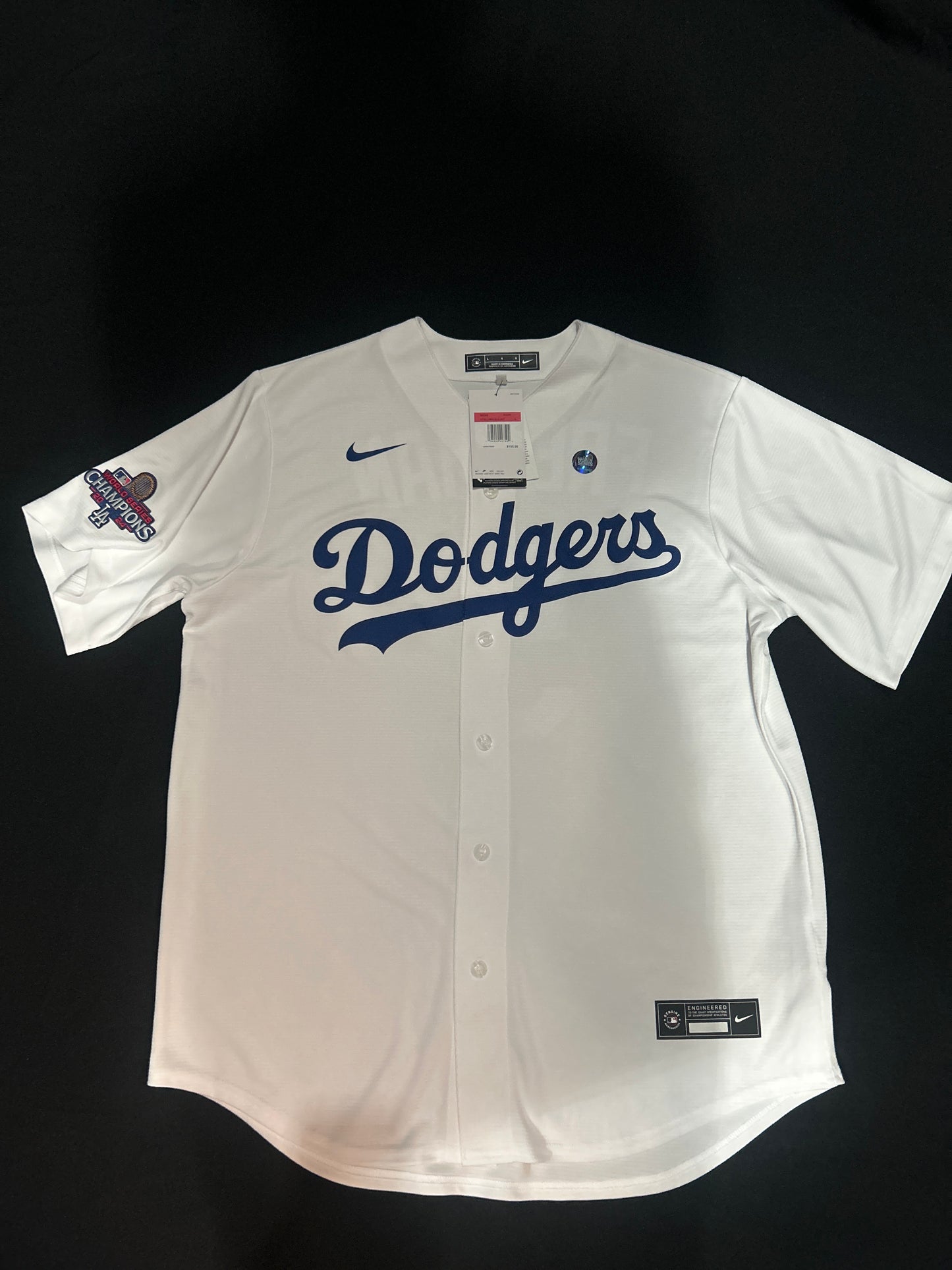 Los Angeles Dodgers MLB #5 Freeman Authentic World Series Champions 2024 Men Jersey