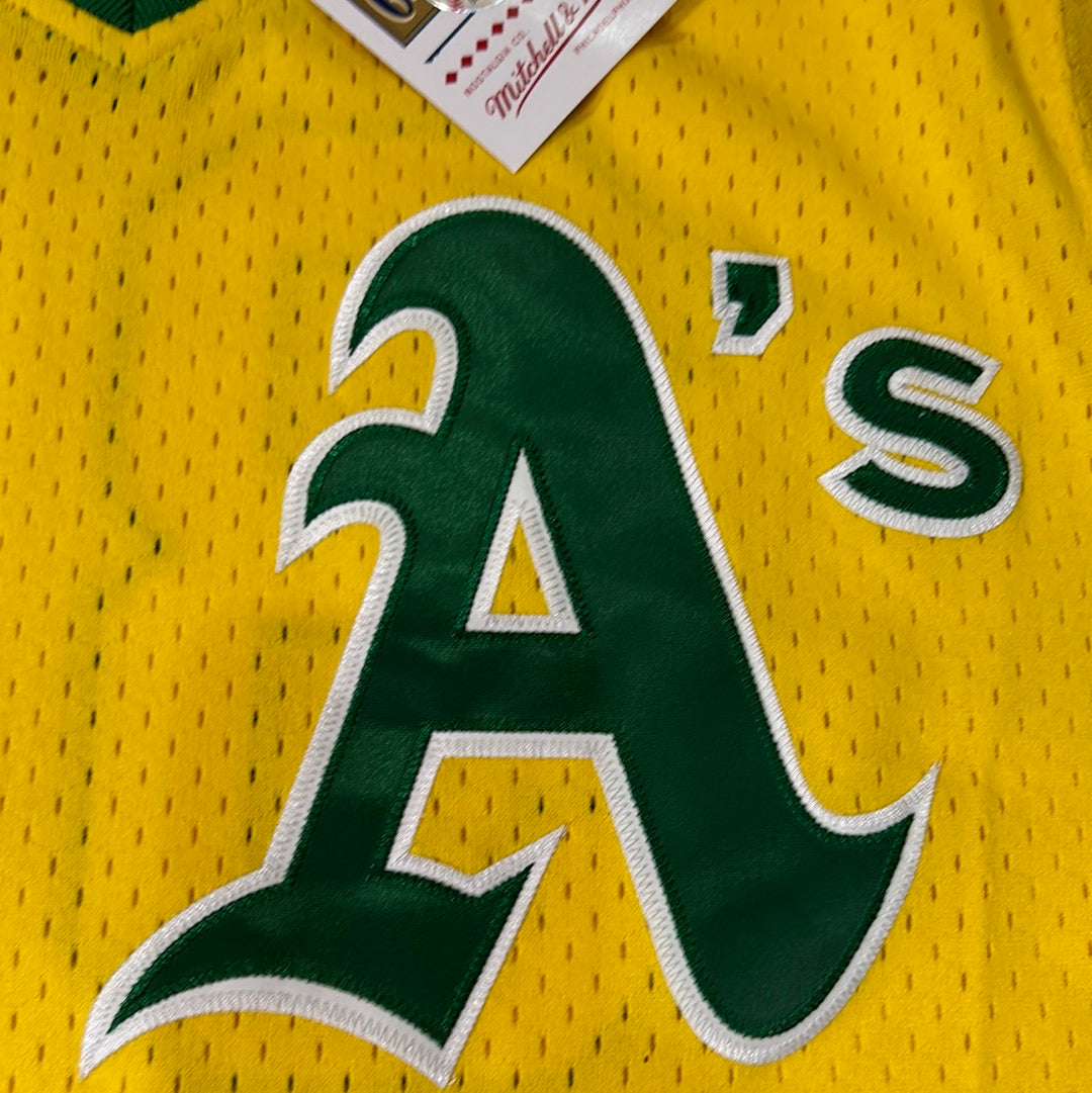 Oakland Athletics MLB Mitchell & Ness Nostalgia Co Authentic Men Jersey