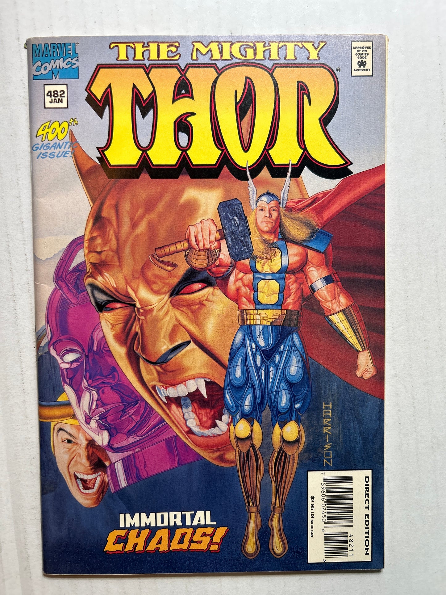 The Mighty Thor by Marvel Comics Group No. 482 “Immortal Chaos!” Comic Book