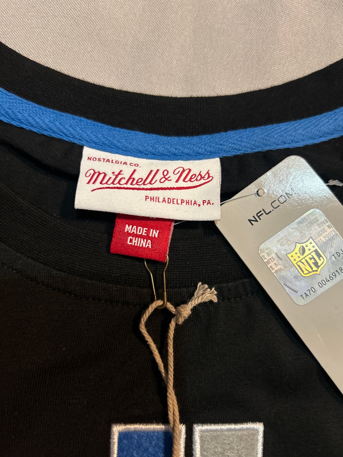 Detroit Lions NFL Throwbacks Vintage Mitchell & Ness All Over LS Tee Men T-Shirt