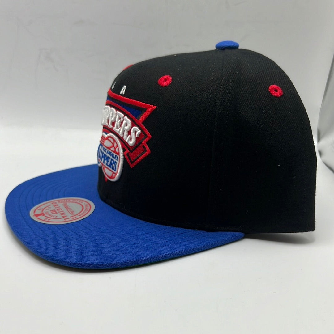 Los Angeles Clippers NBA Mitchell & Ness Nostalgia Co 1904 Original Fit O.G. Snapback - Black/Royal Blue/Green