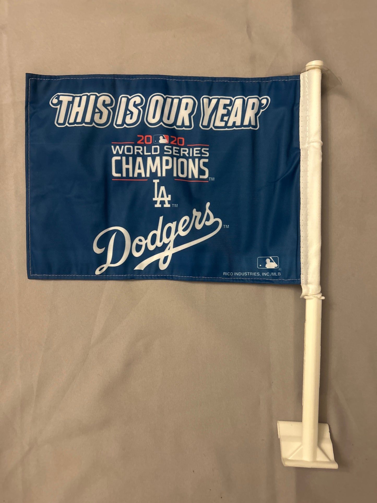 Los Angeles Dodgers MLB 2020 World Series Champions Car Flag