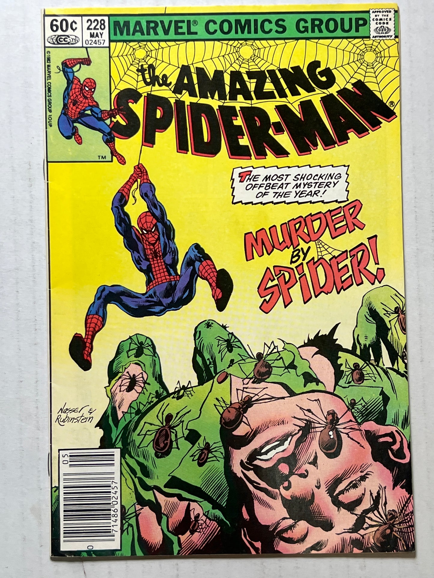 The Amazing Spider-Man by Marvel Comics Group “Murder by Spider!” #228 May 1982 Comic Book