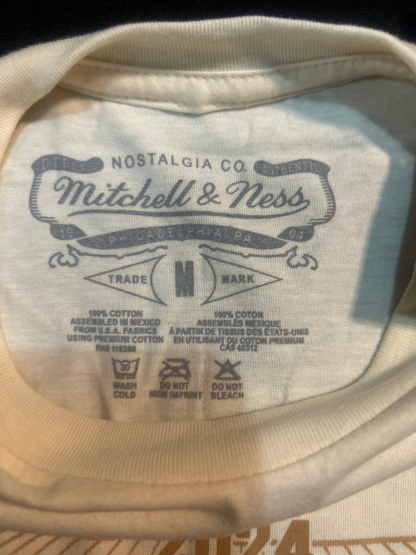 Los Angeles Dodgers MLB Mitchell & Ness World Series Champions 2024 Cream Men T-Shirt