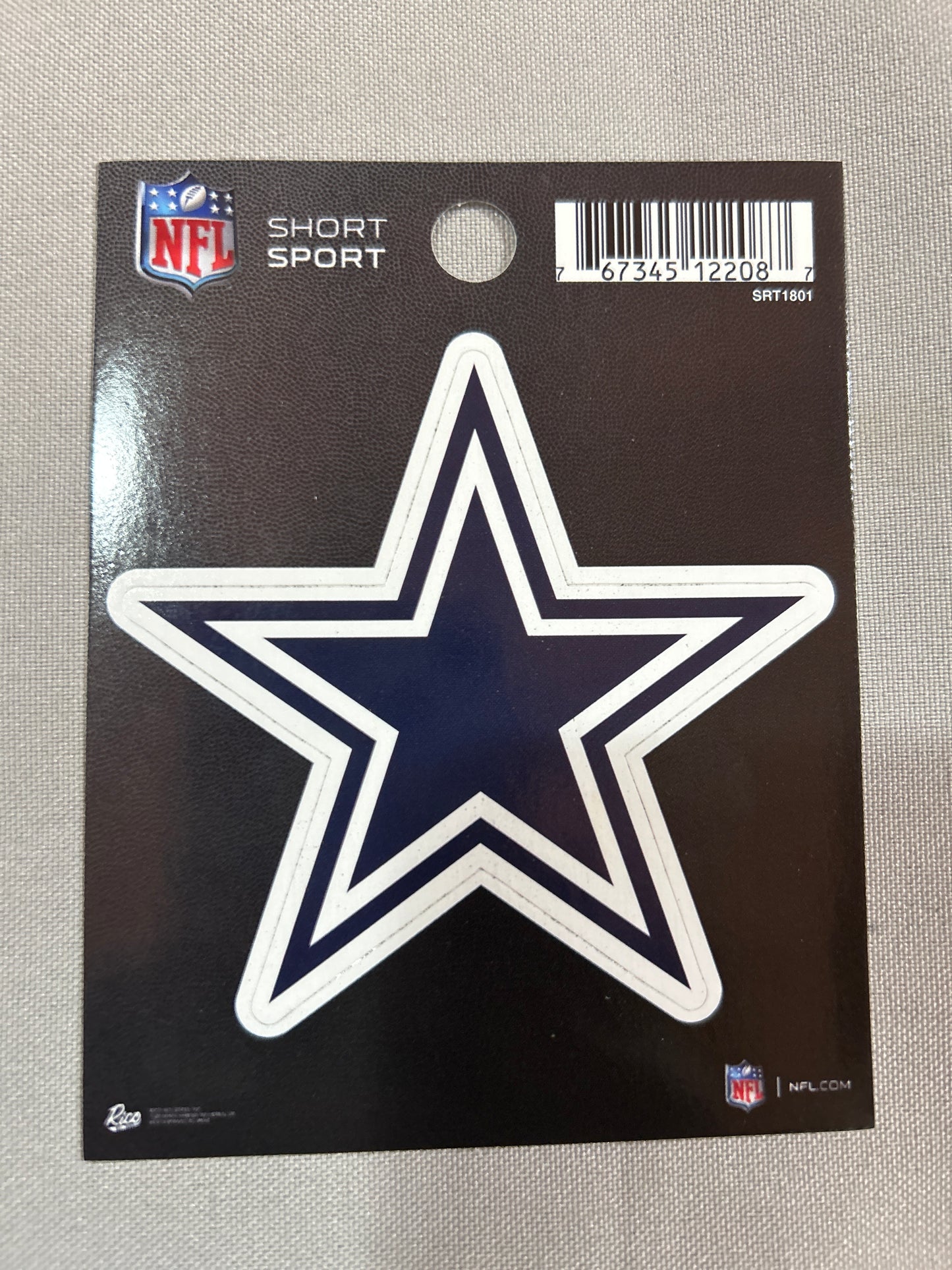 Dallas Cowboys NFL Short Sport Decal