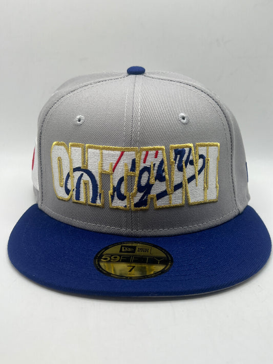 Los Angeles Dodgers MLB New Era 59Fifty Shohei Ohtani Japanese Flag Fitted Hat