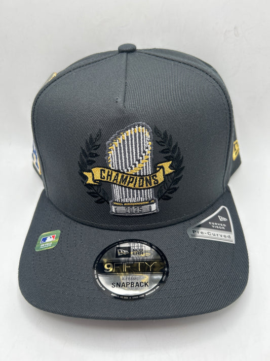 Los Angeles Dodgers MLB New Era 9Fifty 2025 World Series Champions Parade A-Frane SnapBack Hat