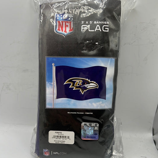 Baltimore Ravens NFL 3”X5” Banner Flag