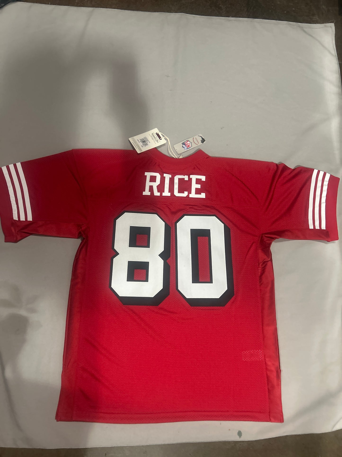 San Francisco NFL Mitchell & Ness Throwback Authentic #80 1994 Jerry Rice Men’s Jersey